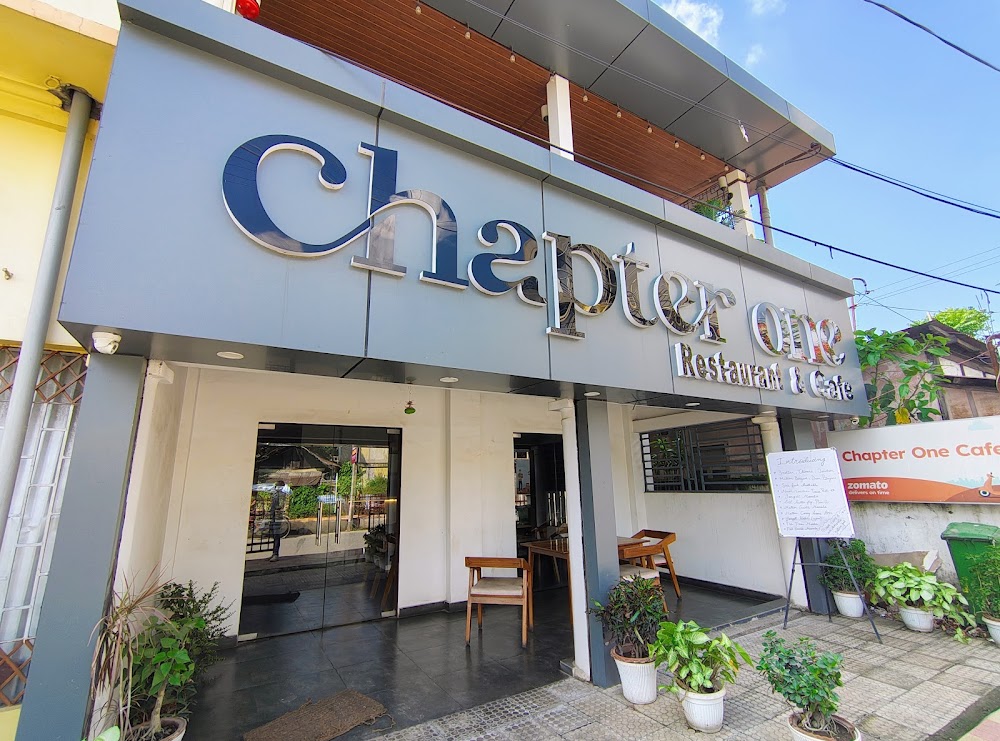 Cafe Chapter One at night